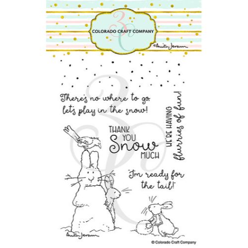 Colorado Craft Company - Anita Jeram~Flurries Of Fun 4 x 6 Clear Stamps