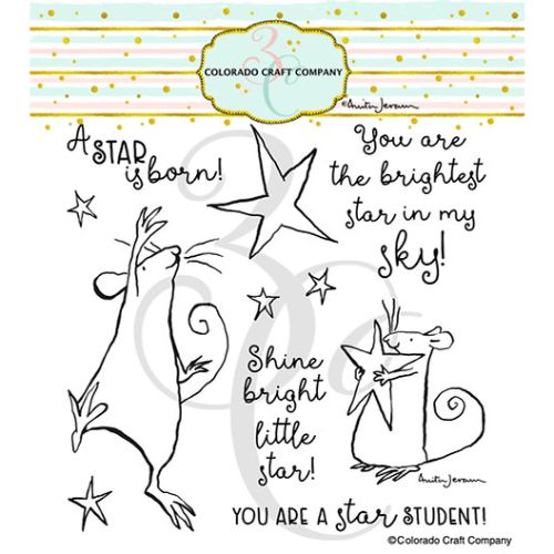 Colorado Craft Company - Anita Jeram~Star Is Born 6 x 6 Clear Stamps