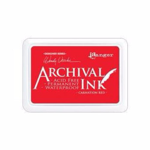 Wendy Vecchi Archival Ink Pad Carnation Red - Krafters Cart