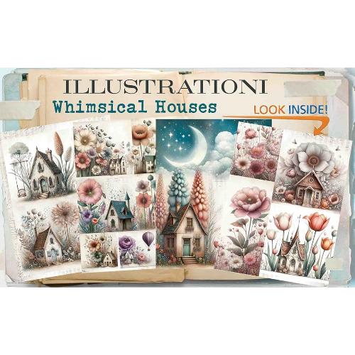 Maremi's Small Art - Whimsical Houses - Postage as per actual