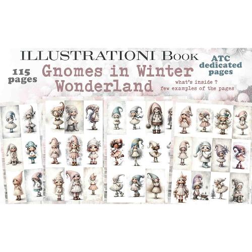 Maremi's Small Art - Gnomes In Winter Wonderland - Postage as per actual