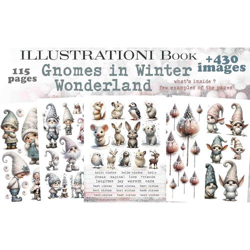 Maremi's Small Art - Gnomes In Winter Wonderland - Postage as per actual