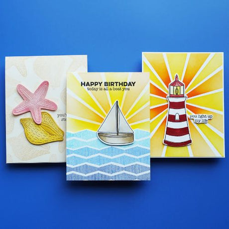 Spellbinders - Smooth Sailing Stamp and Die Bundle - Postage as per Actual