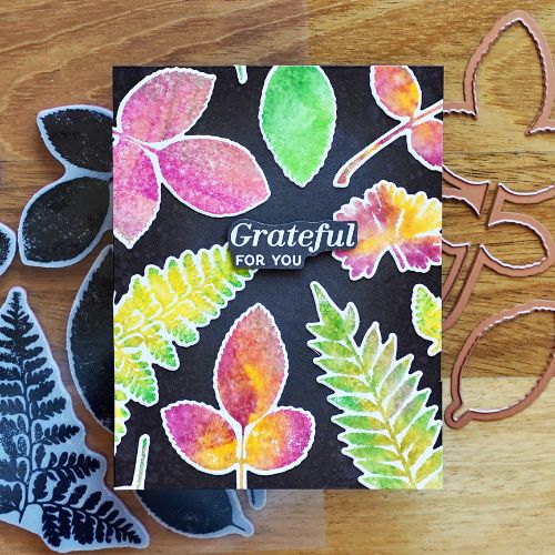 Spellbinders - Leaf Prints Stamp & Die Set by Simon Hurley - Postage as per Actual