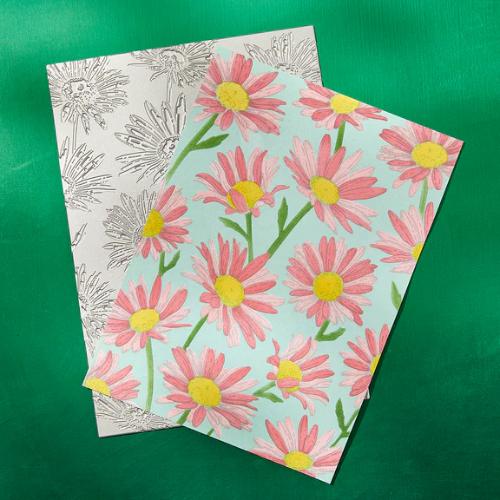 Spellbinders - Daisy Shower BetterPress and Stencil Bundle from the Yana's Daisies Collection by Yana Smakula