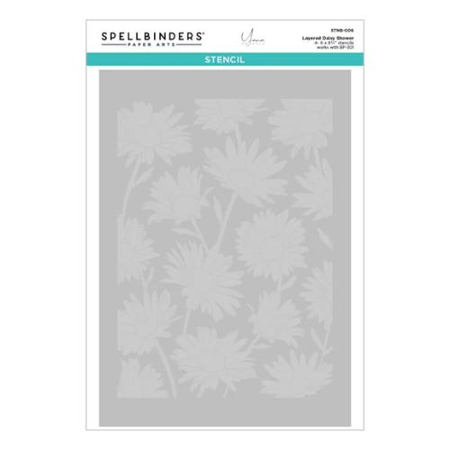 Spellbinders - Daisy Shower BetterPress and Stencil Bundle from the Yana's Daisies Collection by Yana Smakula