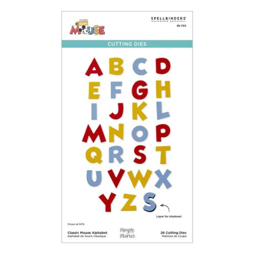 Spellbinders - Say Cheese Classic Mouse Alphabet & Numbers Bundle from the Say Cheese Classic Mouse Collection