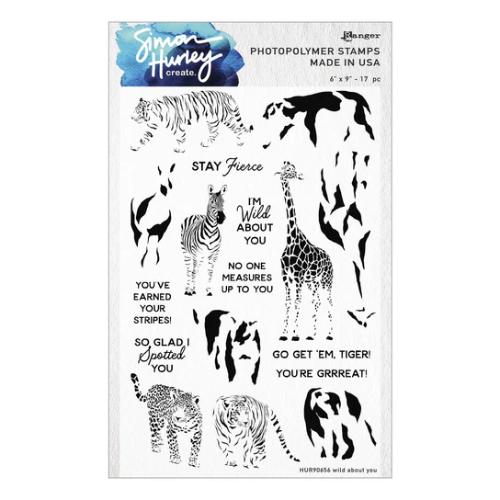 Spellbinders - Wild About You Stamp & Die Bundle by Simon Hurley