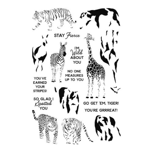 Spellbinders - Wild About You Stamp & Die Bundle by Simon Hurley