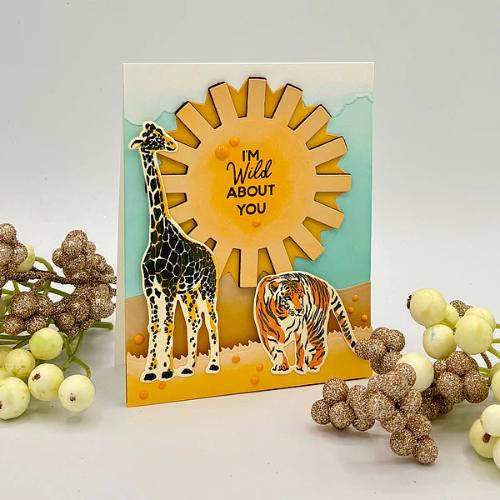 Spellbinders - Wild About You Stamp & Die Bundle by Simon Hurley