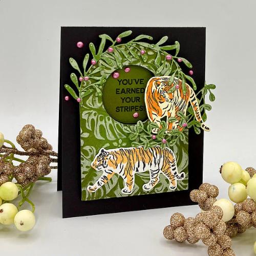 Spellbinders - Wild About You Stamp & Die Bundle by Simon Hurley