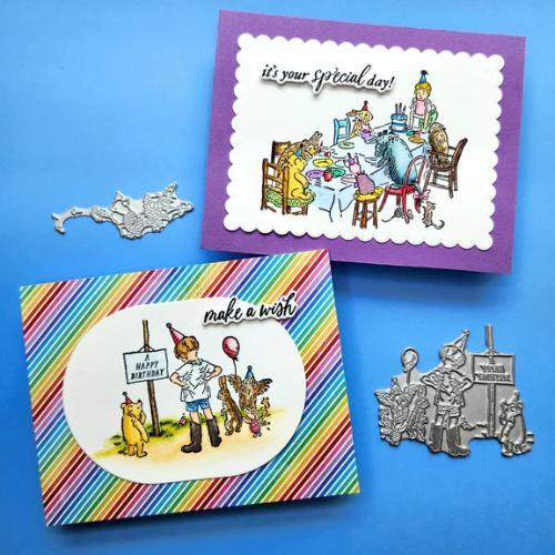 Spellbinders - Say Cheese Classic Pooh Birthday BetterPress Bundle from the Say Cheese Classic Pooh Birthday Collection by Simple Stories