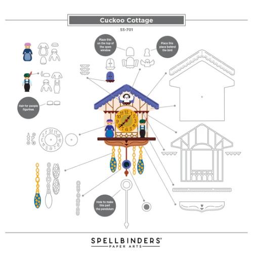 Spellbinders - Cuckoo Cottage Die Bundle from the Cuckoo Cottage Collection - Postage as per Actual