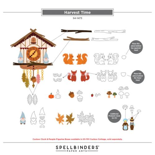 Spellbinders - Cuckoo Cottage Die Bundle from the Cuckoo Cottage Collection - Postage as per Actual