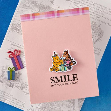 Spellbinders - Woo Hoo! Clear Stamps & Dies Bundle from the Say Cheese Classic Pooh Birthday Collection by Simple Stories
