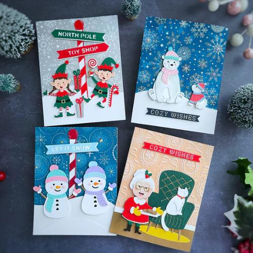 Spellbinders - North Pole Friends Die Bundle from the North Pole Friends Collection by Simon Hurley - Postage as per Actual