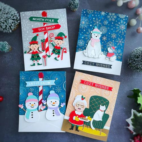 Spellbinders - North Pole Friends Die Bundle from the North Pole Friends Collection by Simon Hurley - Postage as per Actual