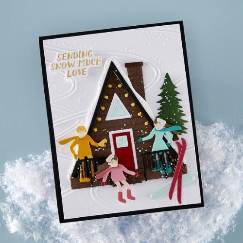 Spellbinders - Ski-son's Greetings Dies and 3D Folder Bundle by Simon Hurley - Postage as per Actual