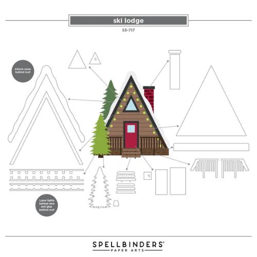 Spellbinders - Ski-son's Greetings Dies and 3D Folder Bundle by Simon Hurley - Postage as per Actual