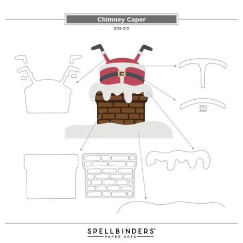 Spellbinders - Merry Mischief Stamp & Die Bundle from the Merry Mischief Collection - Postage as per Actual