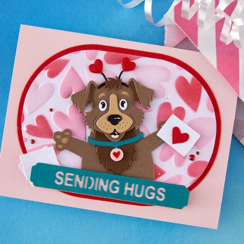 Spellbinders - Puffy Hearts 3D Folder and Stencil Bundle