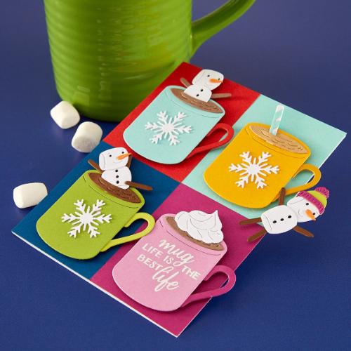 Spellbinders - Merry Mugs and Kisses Die, Stamp & Stencil Bundle - Postage as per Actual