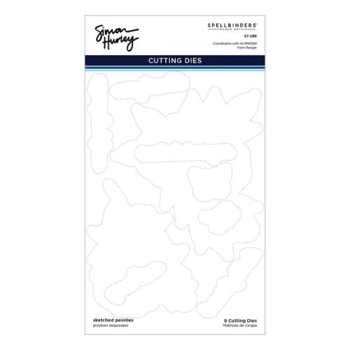 Spellbinders - Sketched Peonies Bundle - Postage as per Actual