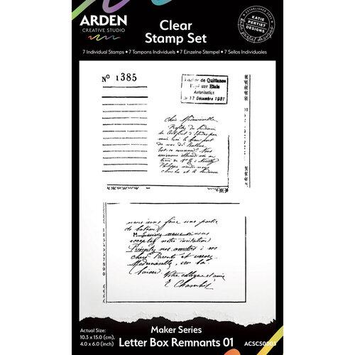 Arden Creative Studio Maker Series Letter Box Remnants 01 4 in x 6 in Stamp Set