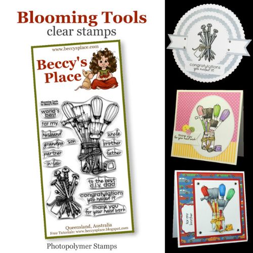 Beccy's Place - Blooming Tools Stamp Set