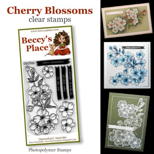 Beccy's Place - Cherry Blossom Stamp Set