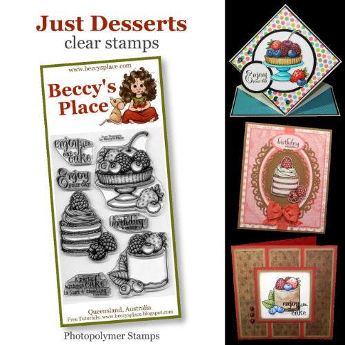 Beccy's Place - Just Desserts Stamp Set