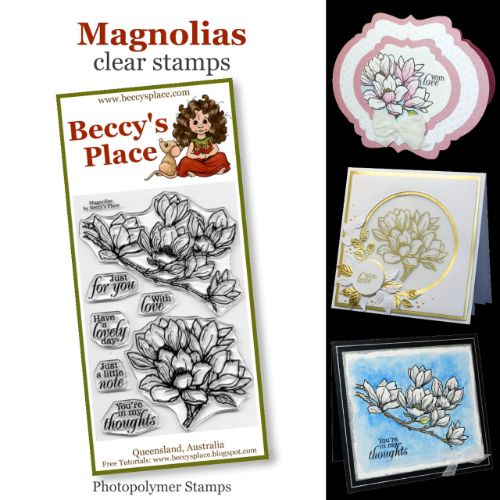 Beccy's Place - Magnolias Stamp Set