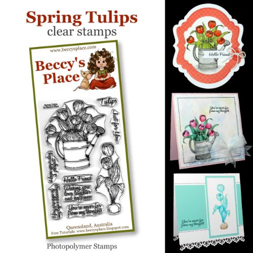 Beccy's Place - Spring Tulips Stamp Set