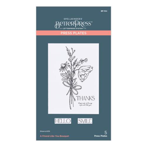 Spellbinders - A Friend Like You Bouquet Press Plate