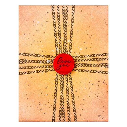 Spellbinders - Sealed Cord & Faux Seal Sentiments Press Plate & Die Set