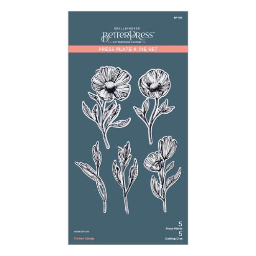 Spellbinders - Flower Stems Press Plate & Die Set