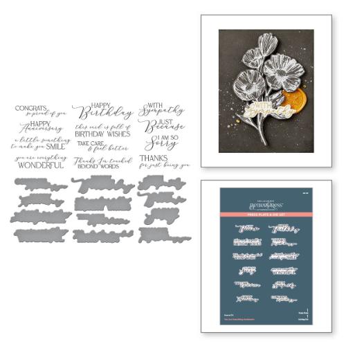 Spellbinders - You are Everything Sentiments Press Plate & Die Set