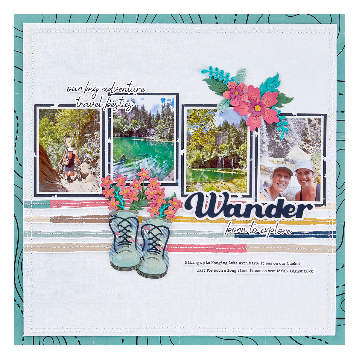 Spellbinders - Wander Sentiments Press Plate & Die Set from the Storytelling by Collection
