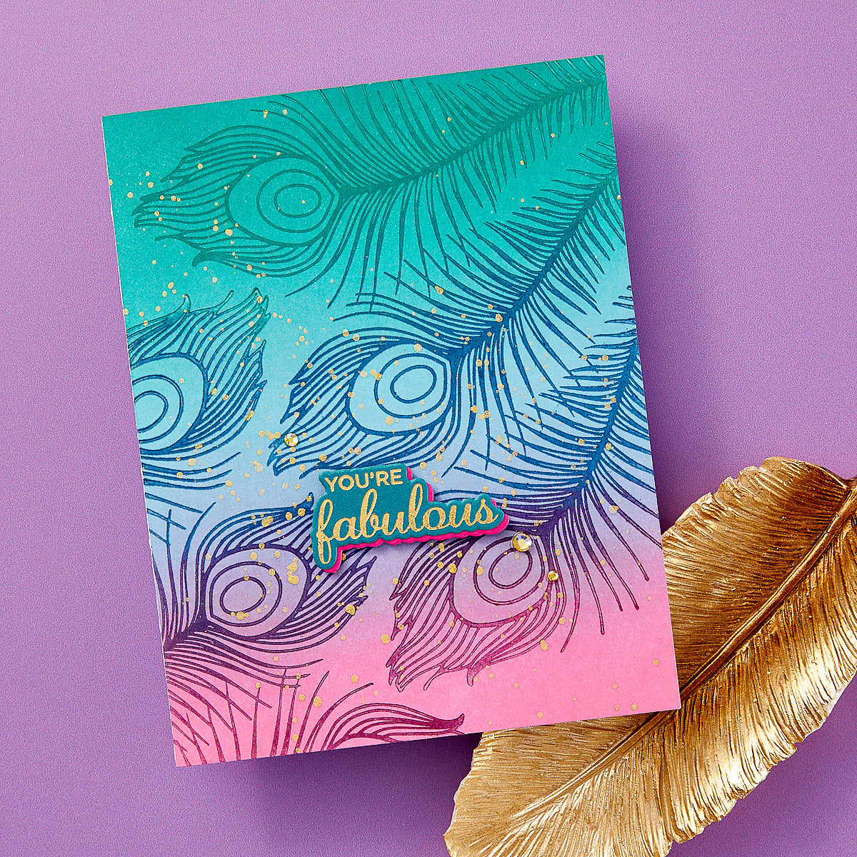 Spellbinders - Fabulous Feathers Press Plate & Die Set