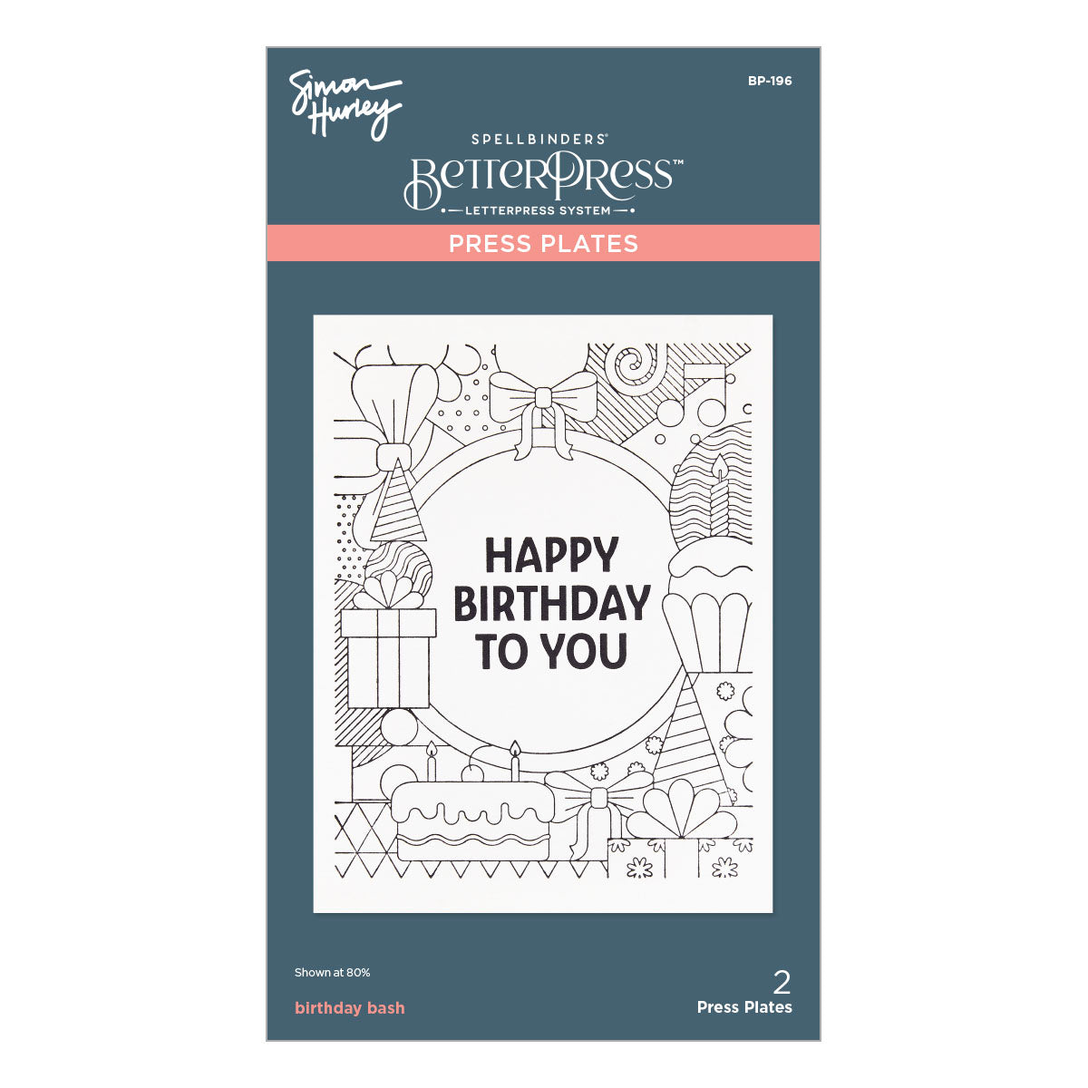 Spellbinders - Birthday Bash Press Plates