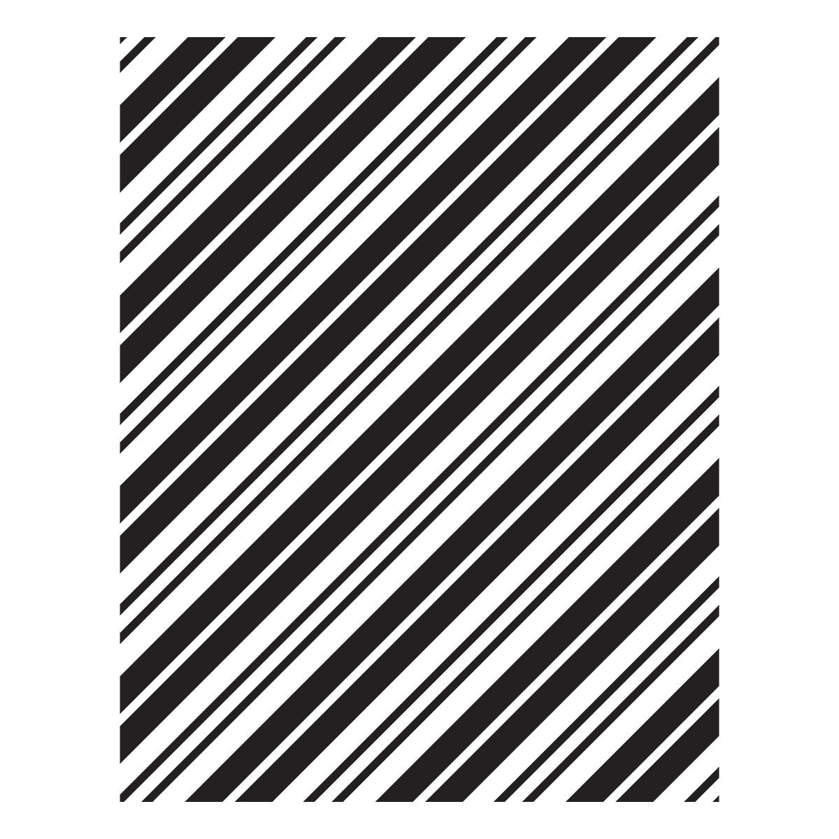 Spellbinders - Candy Candy Stripes Press Plate from the Dancin' Christmas Friends Collection