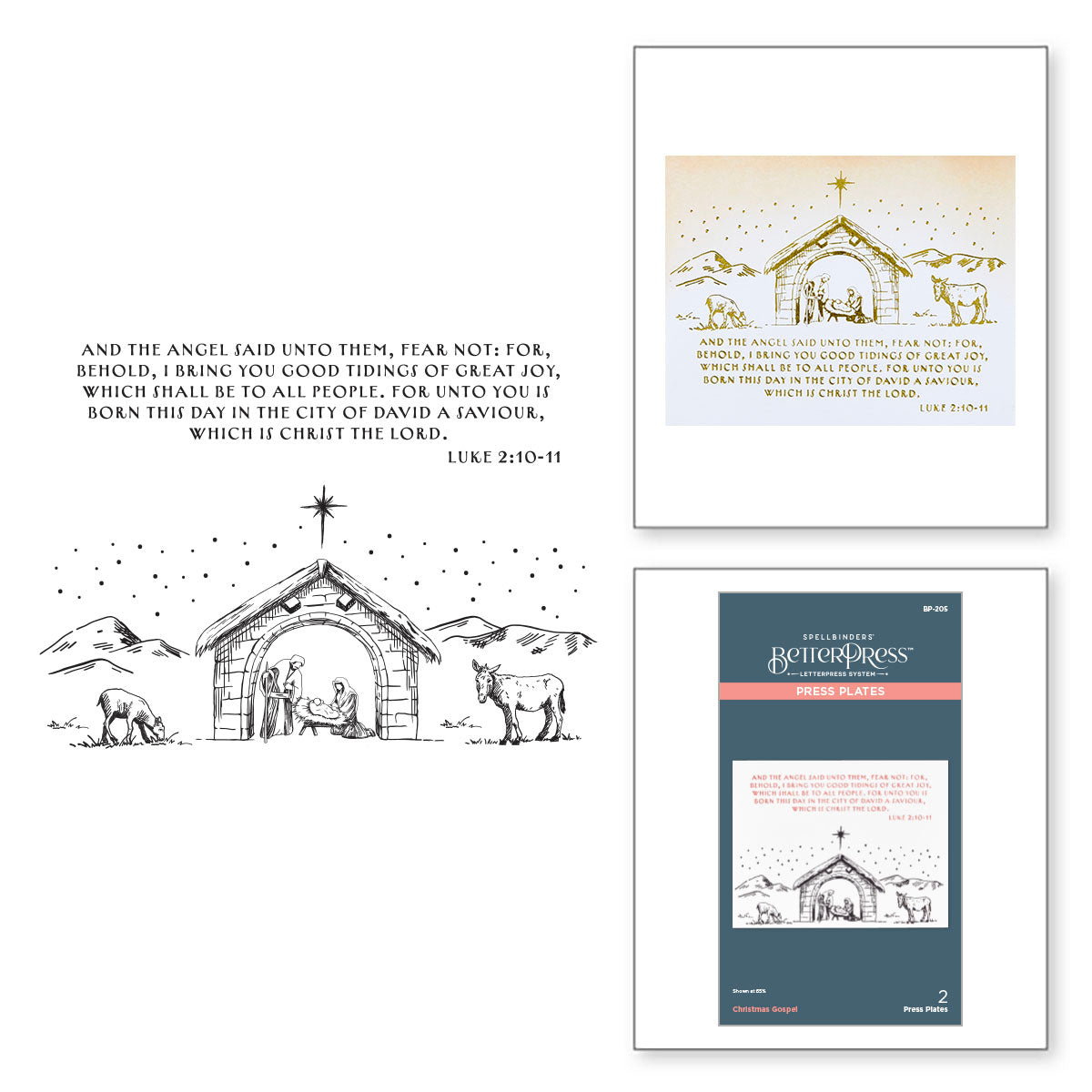 Spellbinders - Christmas Gospel Press Plates