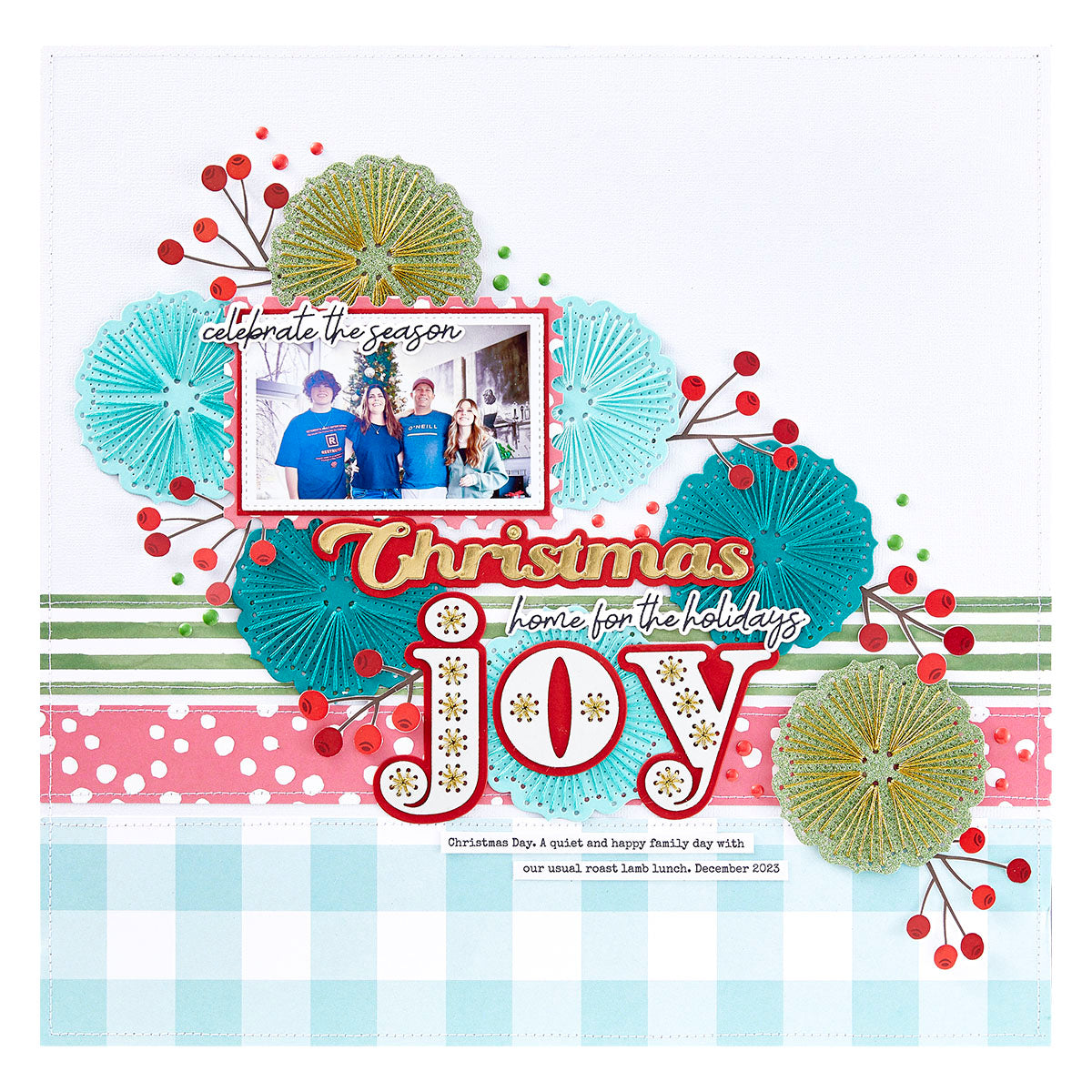 Spellbinders - Christmas Sentiments Press Plate & Die Set from the Storytelling by Collection