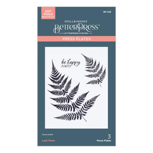 Spellbinders - Lush Ferns BetterPress Plate from the Field Notes Collection