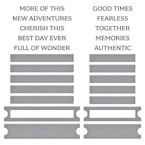 Spellbinders - Cherish This BetterPress Plate & Die Set from the Golden Afternoon Collection