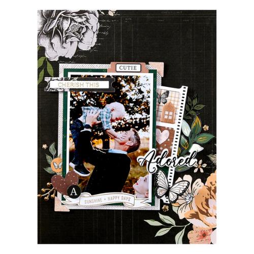 Spellbinders - Cherish This BetterPress Plate & Die Set from the Golden Afternoon Collection