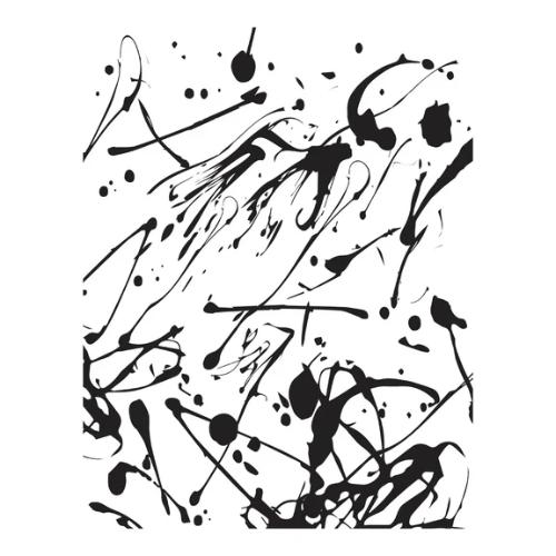 Spellbinders - Memo Splatter BetterPress Plate from the Take Note Collection