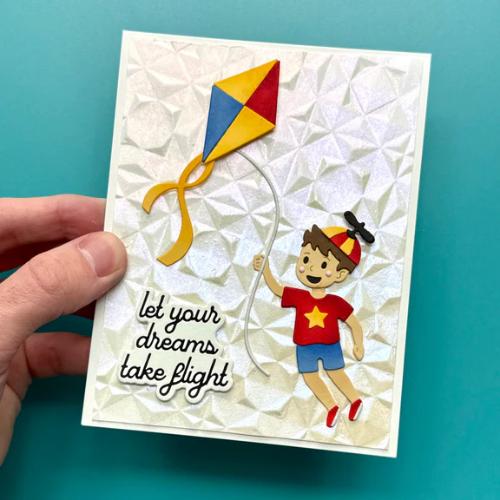 Spellbinders - Soaring Sentiments Press Plate & Die Set from the Sky's the Limit Collection by Simon Hurley