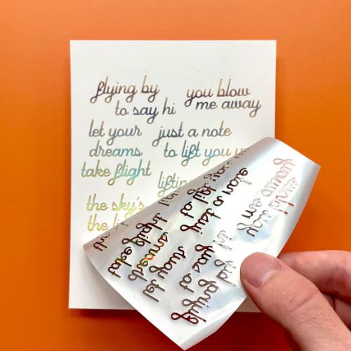 Spellbinders - Soaring Sentiments Press Plate & Die Set from the Sky's the Limit Collection by Simon Hurley