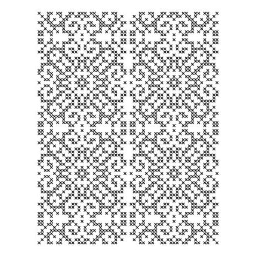 Spellbinders - Petite Criss Cross Press Plate from the Merry Moments Collection